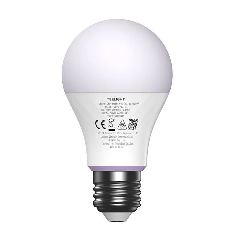 YEELIGHT W4 viedā spuldze Wi-Fi/Bluetooth E27 krāsaina (YLQPD-0011) 4 gab.