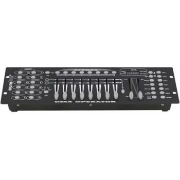 DMX apgaismojuma kontrolieris EUROLITE Operator 192 — 16 kanāli, 19 collu (48,30 cm) statīvs