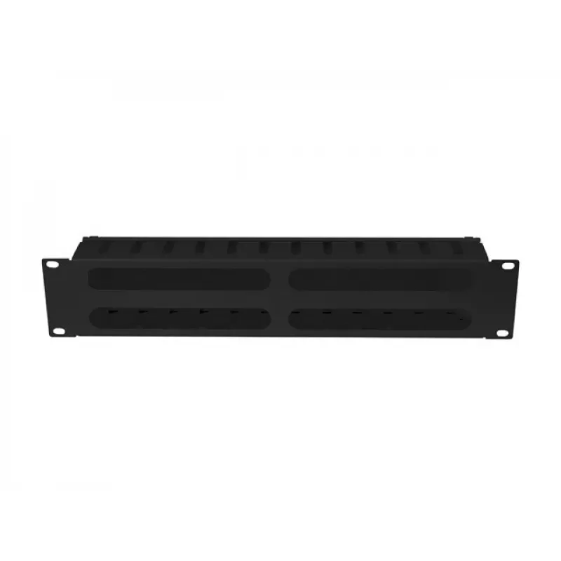 Rack-mount 19 inch 2U kabelis Organizer LANBERG AK-1705-B, Melns