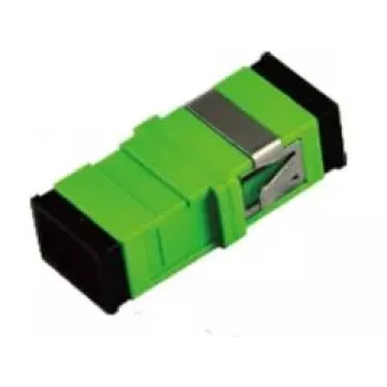 Extralink SC/APC Adapter, Single Mode, Simplex, No Flange, zaļa