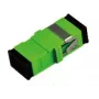 Extralink SC/APC Adapter, Single Mode, Simplex, No Flange, zaļa