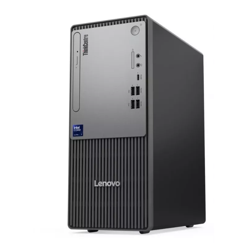 Galddators Lenovo ThinkCentre Neo 50t G6 Tower — Intel Ultra 7 265, 16GB RAM, 512GB SSD, Windows 11 Pro, DVD, melns, 3Y OS+1Y CI