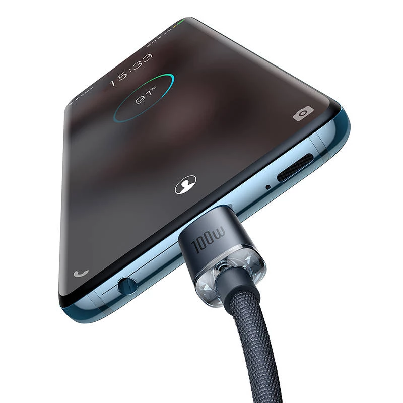USB kabelis Baseus CAJY000701 2 m USB C Melns 0.48 Gbit/s