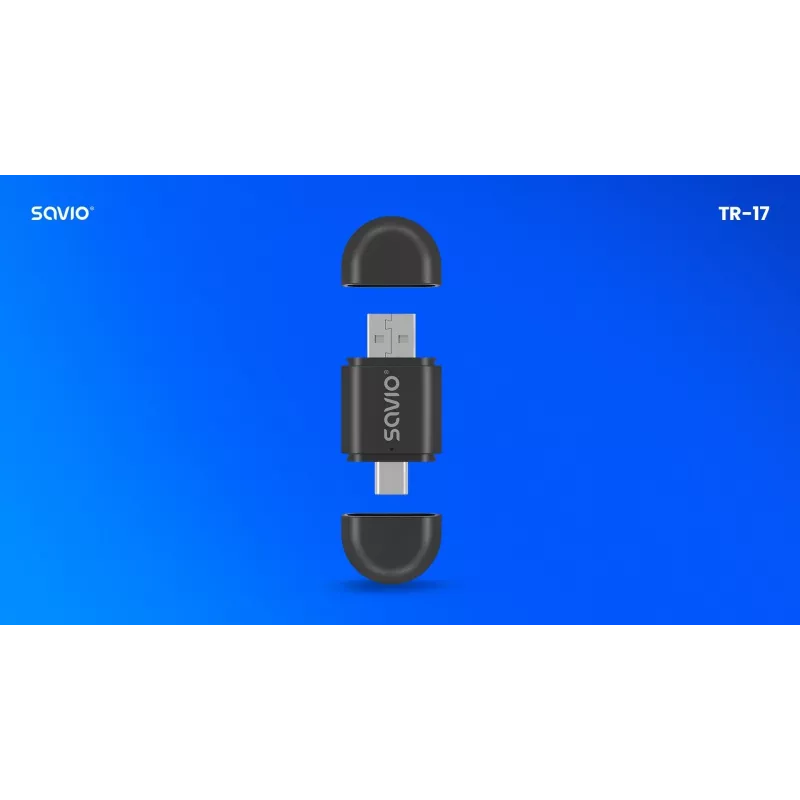 Bezvadu audio raidītājs Savio TR-17 Bluetooth USB 10 m Melns