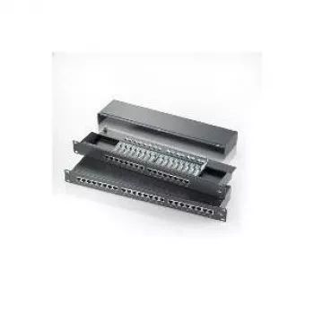 ROLINE 48,30cm (19)-Patchpanel 1 HE, 24 Ports, Cat.5e, melns (26.11.0328)