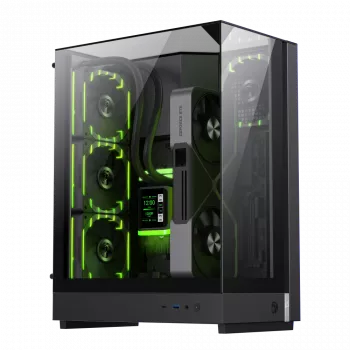 Gamemax korpuss | T20 BK | Melns | M-ATX | Barošanas bloks nav iekļauts
