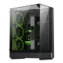 Gamemax korpuss | T20 BK | Melns | M-ATX | Barošanas bloks nav iekļauts