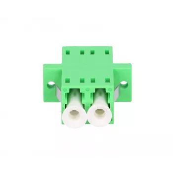 Optisko šķiedru adapteris Extralink LC/APC Singlemode Duplex, zaļš, LC/APC savienotāji