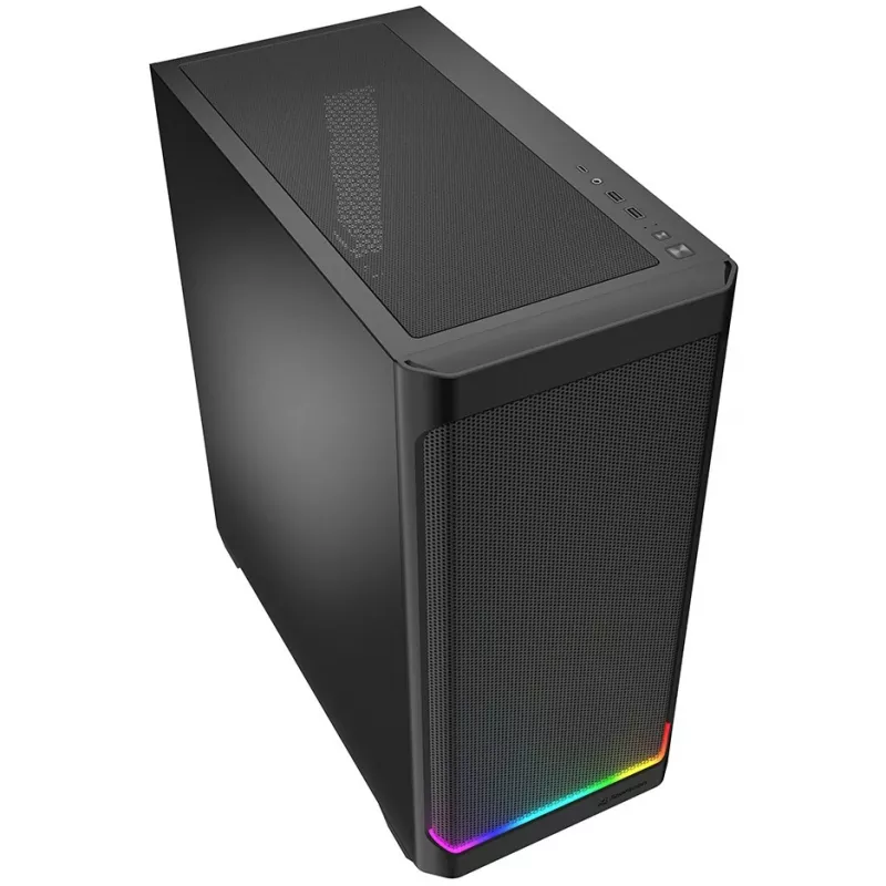 Sharkoon AK4 RGB STRIP Midi Tower Melns