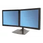 Ergotron DS100 - statīvs - horizontāls - 2 LCD displejiem - Alumīnijs, Tērauds - Melns - Ekrāna izmērs: līdz 61 cm (līdz 24 collām)