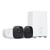 Eufy Security, eufyCam 2 Pro bezvadu mājas drošības kameru sistēma, 365 dienu akumulatora darbības laiks, HomeKit saderība, 2K izšķirtspēja, IP67 laikapstākļu izturība, nakts redzamība, 2 kameru komplekts, bez ikmēneša maksas