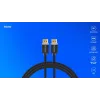 DisplayPort kabelis SAVIO CL-166 2 m melns — DisplayPort 1.4, tēviņš-tēviņš, apzeltīti kontakti