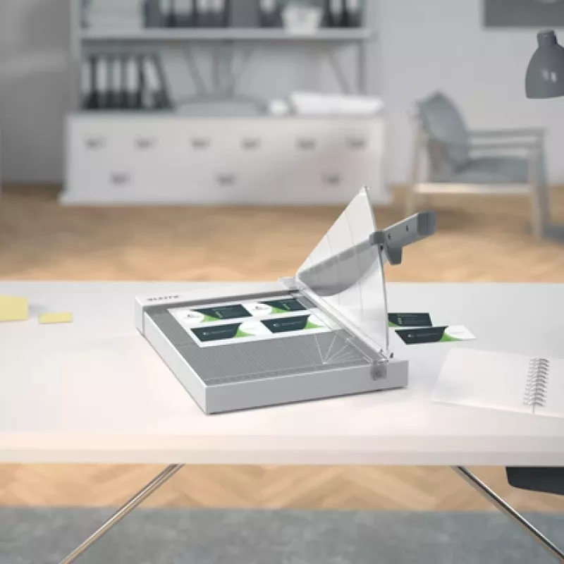 Leitz Precision Home Office papīra grieznis A4, 10 loksnēm, manuāla spīle, nerūsējošais tērauds, A4, 80 g/m², antracīta krāsa