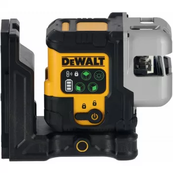 Bezvada daudzlīniju lāzers DeWalt DCLE14301GB 3×180° krustlīnija, 18V, zaļas līnijas, integrēts Powerstack Li-Ion akumulators