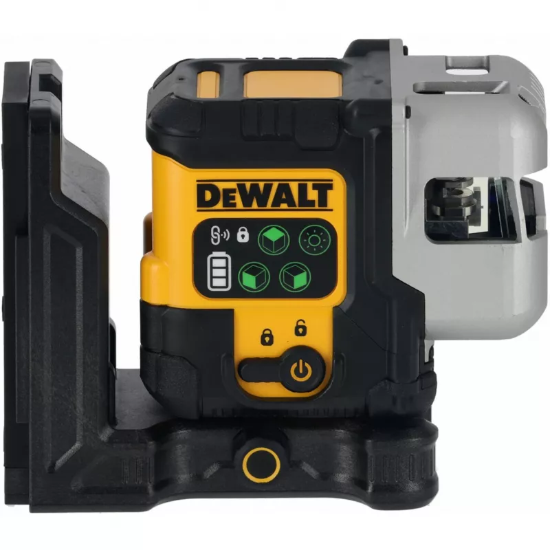 Bezvada daudzlīniju lāzers DeWalt DCLE14301GB 3×180° krustlīnija, 18V, zaļas līnijas, integrēts Powerstack Li-Ion akumulators
