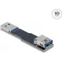Dzimuma pārveidotāja kabelis DELOCK 67420 — USB Type-A uz Type-A, melns
