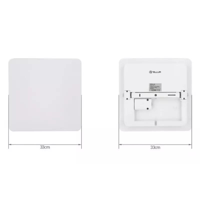 Griestu gaismeklis Tellur Tellur WiFi LED 24W Square — 24W LED, kvadrātveida, WiFi vadība
