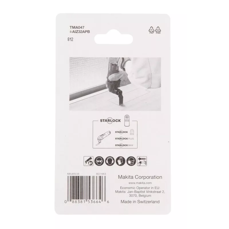 Makita B-64814-5 finierzāģa/lentzāģa/reversīvā zāģa asmens Bimetal 5 gab.