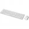 Logitech MK950 Signature Slim tastatūra un pele, biroja RF bezvadu + Bluetooth, QWERTZ vācu, grafīts balts