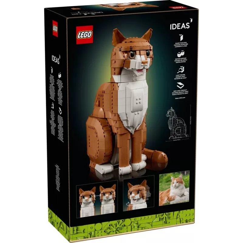 LEGO IDEAS 21376 oranža Cat