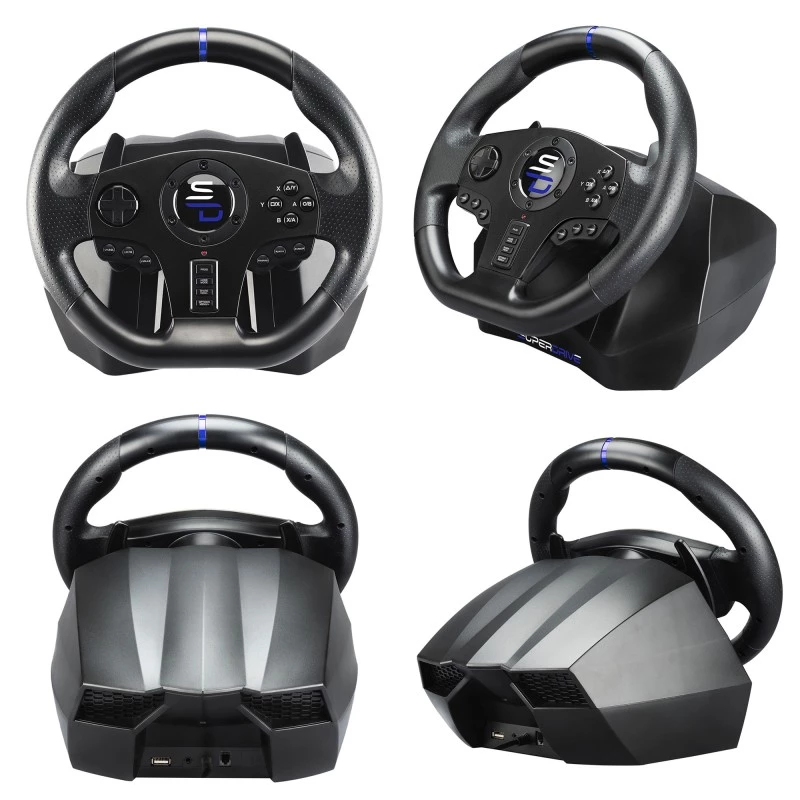 Stūre + pedāļi Subsonic SV750 melna 270° rotācija USB