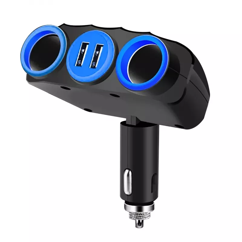 Vakoss TP-3268K 2xUSB cigarešu aizdedzinātāja ligzdas sadalītājs