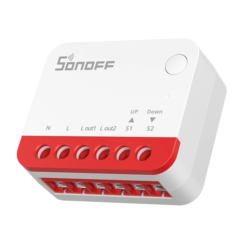 Viedais slēdzis Sonoff MINI-ZBRBS ZigBee saderīgs mini izmērs ievietošanai sienā, zema profila relejs