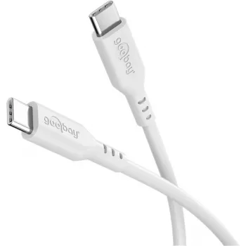 Goobay 77743 USB kabelis balts