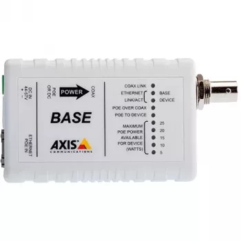 Multivides pārveidotājs - RJ45 - BNC - Ethernet caur koaksiālo kabeli - PoE+ - Bāzes vienība