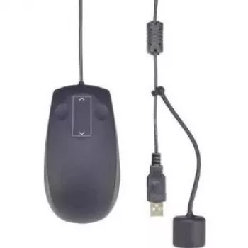 Industriālā lāzera pele Renkforce iM-LM-T01-BK ar IP68 vērtējumu, vadu savienojums, melna