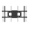 TV kronšteins MACLEAN MC-789 32–85 collu ekrāniem, VESA 400x200, nolieces funkcija, 60 kg slodze, melns
