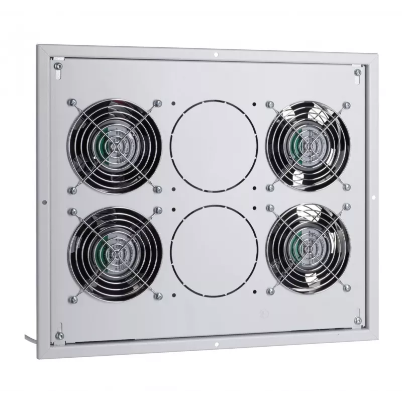 Brīvstāvošs skapja ventilatora modulis Triton RAC-CH-X04-X3 4 ventilatori, pelēks