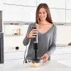 Iegremdējamais blenderis Melns & Decker BXHBA1500E — 1500 W rokas blenderis ar nerūsējošā tērauda vārpstu, 20 ātrumiem, smalcinātāju, putojamo slotiņu, impulsa režīmu
