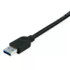 Equip 133346 USB kabelis USB 3.2 Gen 1 (3.1 Gen 1) 5 m USB A Melns