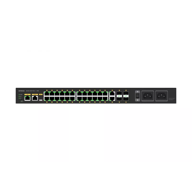 NETGEAR GSM4230UP pārvaldāms L2/L3 Gigabit Ethernet (10/100/1000) ar strāvas padevi caur Ethernet (PoE) 1U melns