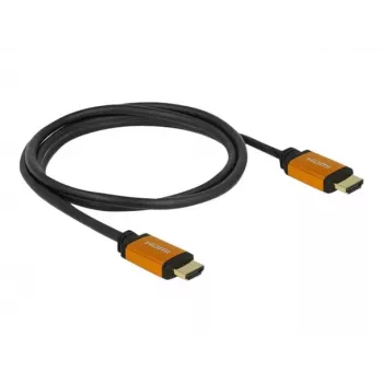 HDMI kabelis DeLOCK 85728 1,5 m A tips melns zeltains