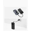 PowerBank ar USB-C kabeli 20000 mAh 30W Melns