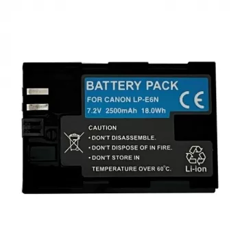 Uzlādējama kameras akumulatora rezerves digitālā LP-E6N 2400 mAh, saderīgs aizstājējs priekš Canon LP-E6N