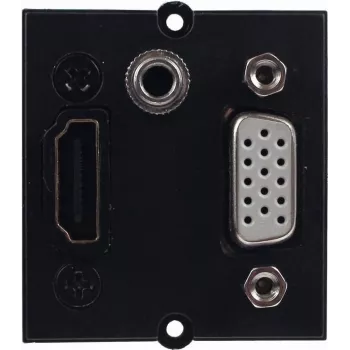 Bachmann 917.226 - 0,2 m - HDMI - VGA - Jack 3.5 mm - HDMI - VGA - Jack 3.5 mm - Vīrišķais - Sievišķais - Melns
