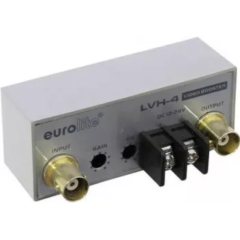 Signāla pastiprinātājs EUROLITE LVH-4 (4 kanāli, diapazons līdz 1000 m)
