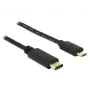 USB kabelis DeLOCK 2m USB2.0-C uz USB2.0 Micro-B melns