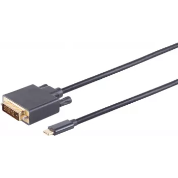 DVI-D USB Type-C kabelis ShiverPeaks BS10-58025 1m