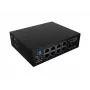 Tīkla komutators LANBERG ILFE-8P-1GE-1S-120 — Light Industrial PoE, 4x PoE++ (BT), 4x PoE+ (AT), 1x Gigabit, 1x SFP+, DIN‑sliede, nepārvaldīts