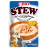 Mitrs kaķu kārums INABA Ciao Stew Chicken & Tuna 40 g iepakojumā, gaļīgs maisiņš, 86,5% mitrums