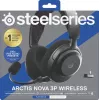 Austiņas STEELSERIES Arctis Nova 3P Wireless Bluetooth Circumaural Head-band, 20–22000 Hz, 260 g, Melnas