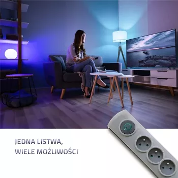 50168 Pārsprieguma aizsardzība 8 izeja(-as) maiņstrāva 230 V 3 M pelēka - PĀRSPRIEGUMA AIZSARDZĪBAS (8 IZEJA(-AS) MAIŅSTRĀVA, F TIPS, 230 V, 50 HZ - Qoltec
