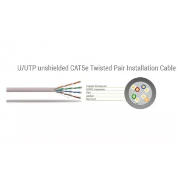 Tīkla kabelis SBOX kabelis UTP CAT5e RJ-45 10 m pelēks