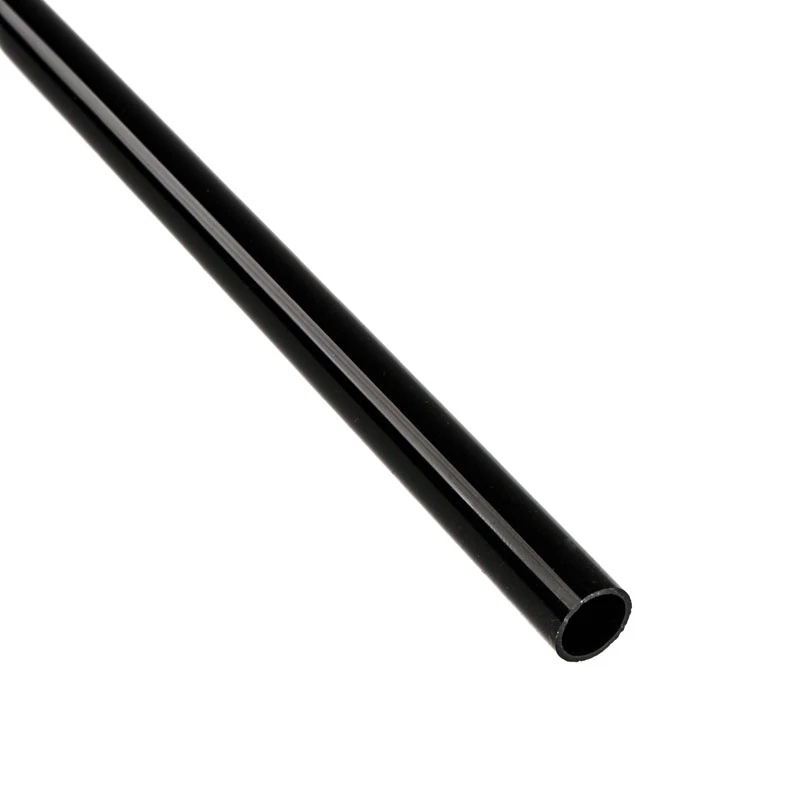 Rigid Crystal Link caurule 12/10 mm 1000 mm — BitsPower BP-NCCLT12ACBK-L1000 (melna)