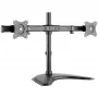 HAGOR HA FS - Montāžas komplekts (galda turētājs) - 2 LCD displejiem - Melns - Ekrāna izmērs: 38-68 cm (15-27)