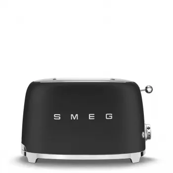 Toaster Smeg 50's Style TSF01BLMEU 2 šķēles melns nerūsējošais tērauds
